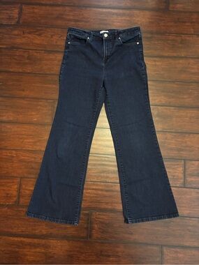 LC Lauren Conrad Super High Rise Flare Jeans Dark Wash Size 12